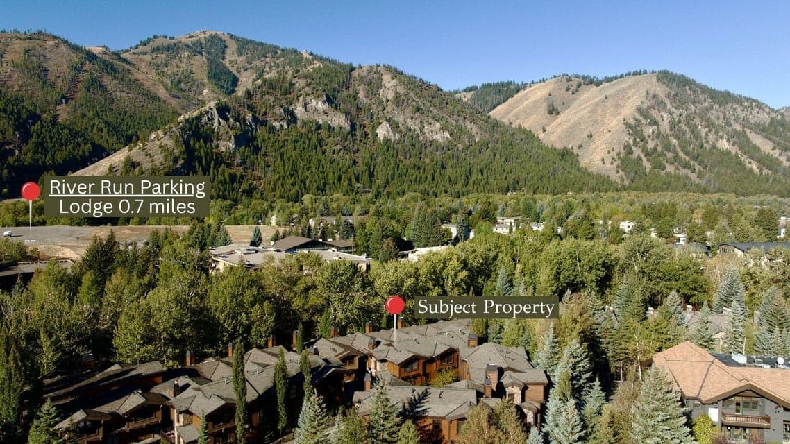 409 S Main St 4C — Proximity to River Run Lodge & Bald Mountain. 409 S Main St #4C, Ketchum. Located just 0.7 miles from Sun Valley's famed River Run Lodge, this luxury Ketchum townhome offers effortless, minutes-away access to premier skiing and mountain biking on Bald Mountain.